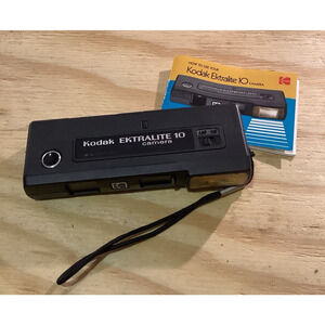 Vintage Kodak Ektralite 10 Camera w/ Holder and Instructions